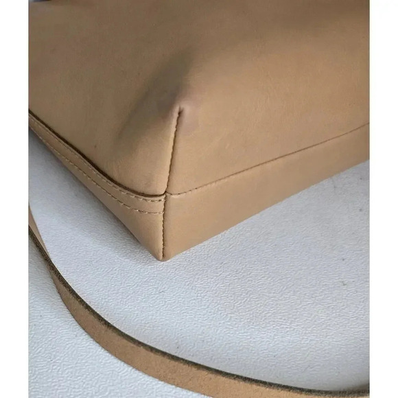 MADEWELL Transport Leather Tote Crossbody SMALL Bag Natural Monogram - Picture 8 of 12